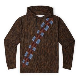 RSVLTS The Chewie Performance Hoodie in Brown — front view