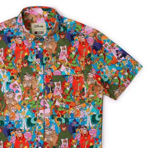 RSVLTS Welcome to Nottingham KUNUFLEX Short Sleeve Shirt in Multicolor — front view