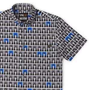 RSVLTS Jake & Elwood KUNUFLEX Short Sleeve Shirt in Black — front view