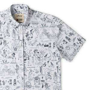 RSVLTS Art of A Goofy Movie KUNUFLEX Short Sleeve Shirt in White — front view