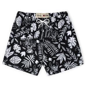 RSVLTS Hawaiian Hijinks Hybrid Shorts in Black — front view