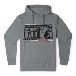 RSVLTS Nail Biting Blood Curdling Horror Performance Hoodie in Gray — front view