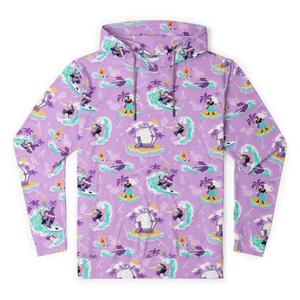 RSVLTS Shredder Shreds Performance Hoodie in Purple — front view