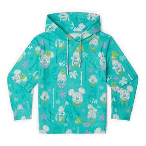 RSVLTS Island Smilin' Youth Performance Hoodie in Green — front view