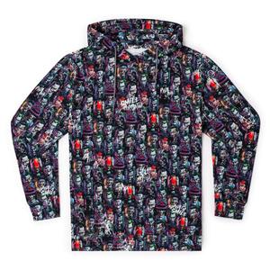 RSVLTS Last Laugh Performance Hoodie in Gray — front view