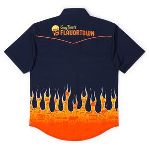 RSVLTS The Fieri Roper Short Sleeve Shirt in Black — front view