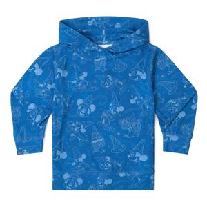 RSVLTS Sketches in the Stars Preschool Performance Hoodie in Blue — front view