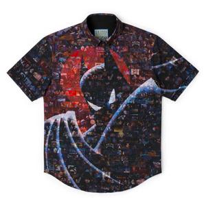 RSVLTS I Am The Night KUNUFLEX Short Sleeve Shirt in Multicolor — front view