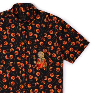 RSVLTS Lollygagging KUNUFLEX Short Sleeve Shirt in Black — front view