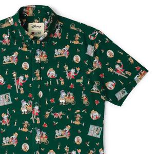 RSVLTS The Storytellers KUNUFLEX Short Sleeve Shirt in Green — front view