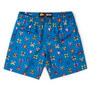 RSVLTS All My Xs Hybrid Shorts in Blue — front view
