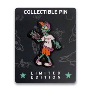 RSVLTS Hey, I'm Creepin' Here (Zombie) Enamel Pin in Multicolor — front view